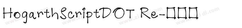 HogarthScriptDOT Re字体转换